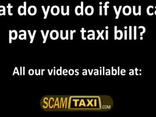 Damn goddess Sasha gets fucked hard inside the taxi to get a free ride